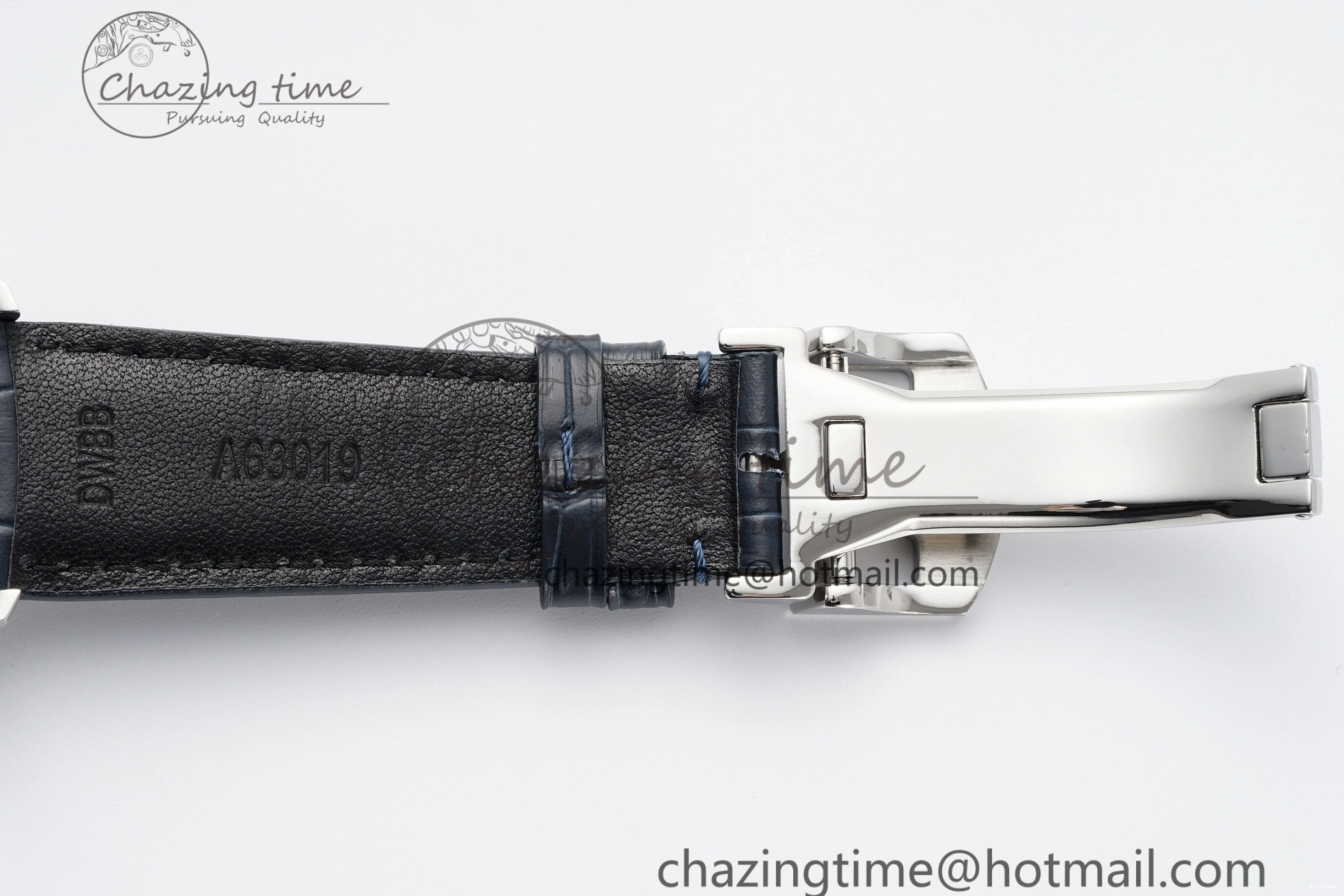 MIROTIME 0316 ZeroBulk Portuguese Real PR IW500715 SS AZF 1:1 Best Edition White Blue Dial on Blue Leather Strap A 7034